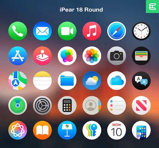 iPear Pro – Icon Pack (Round) screenshot 1
