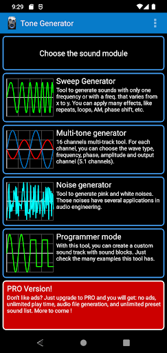 Frequency Sound Generator screenshot 1