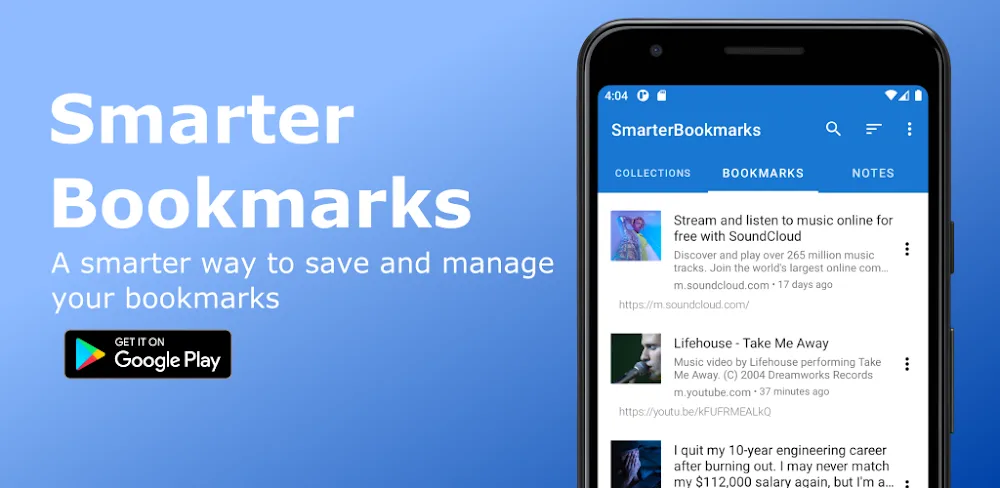 Smarter Bookmarks screenshot 1