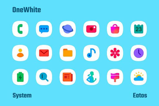 OneWhite – Icon Pack screenshot 1