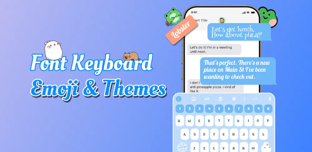 Emoji Font Keyboard & Themes (Fonts Keyboard) screenshot 1