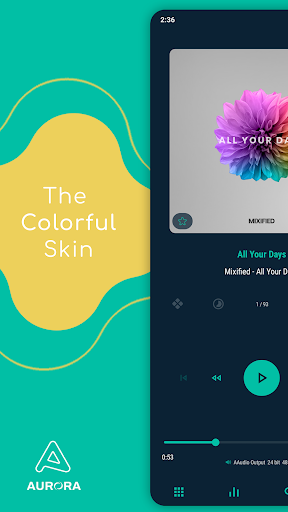 Aurora – Poweramp Skin screenshot 1