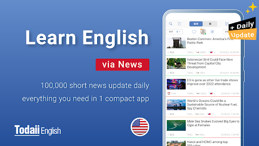 Easy English News: TODAI MOD screenshot 1