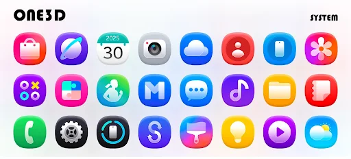 One3D – Icon Pack screenshot 1