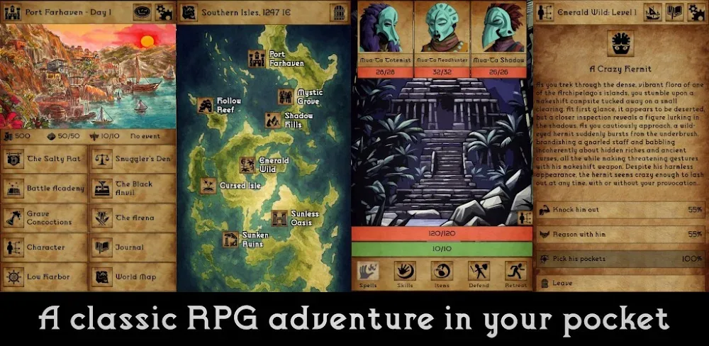 Grim Tides – Old School RPG screenshot 1