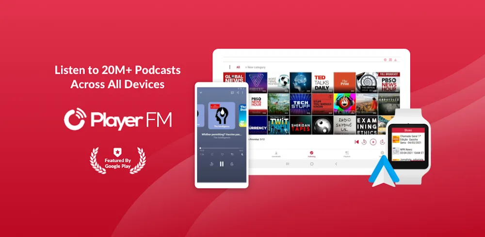 Offline Podcast App: Player FM screenshot 1
