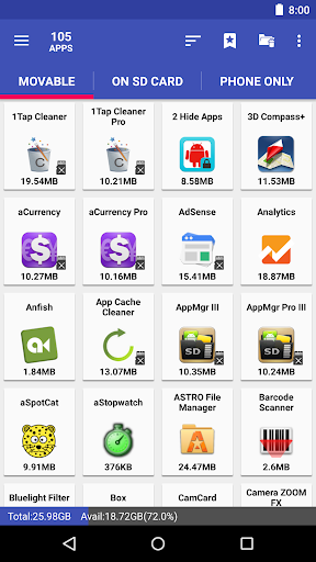 AppMgr Pro III 6.11 MOD APK (Patched/Mod Extra) screenshot 1