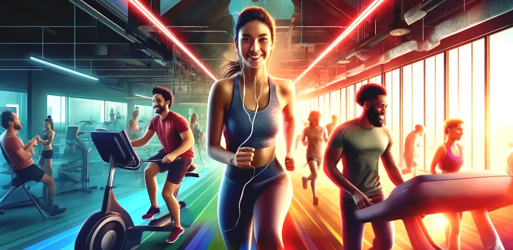 Fitness Gym Simulator Fit 3D (Gym Simulator 3D Fitness Store) screenshot 1