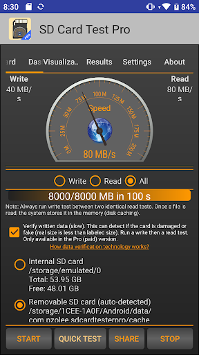 SD Card Test Pro screenshot 1