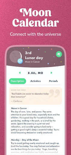 Navamsha: Moon Phase Calendar MOD screenshot 1