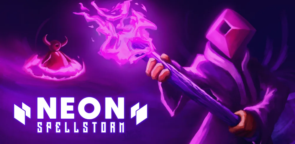 Neon Spellstorm screenshot 1