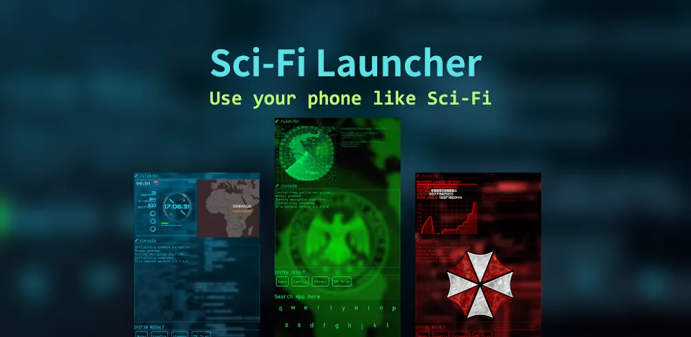 Sci-Fi Launcher screenshot 1