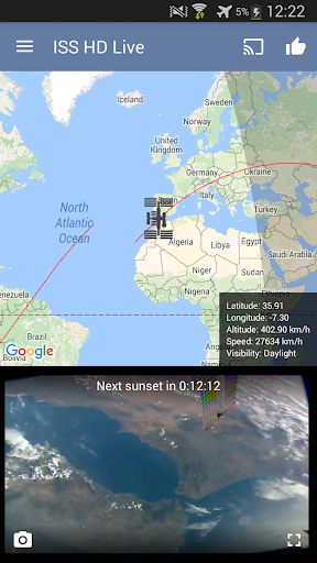ISS Live Now: Live Earth View MOD screenshot 1
