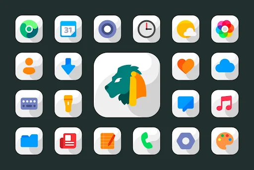 Maahes White – Icon Pack screenshot 1