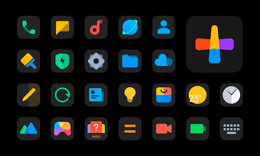 MiDark – Icon Pack screenshot 1