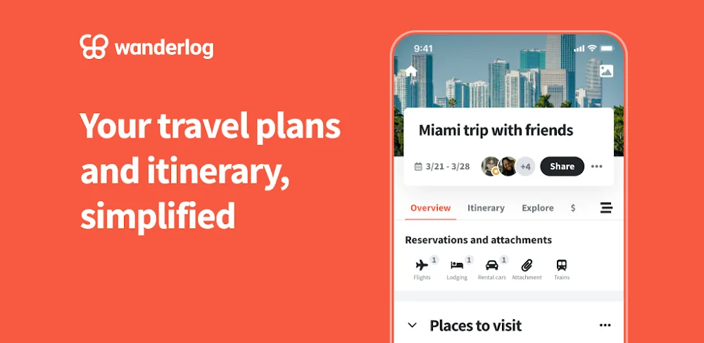 Wanderlog – Trip Planner App screenshot 1