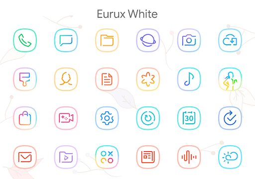 Eurux White – Icon Pack screenshot 1