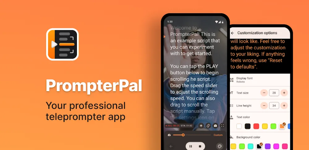 PrompterPal (Teleprompter for Video) screenshot 1