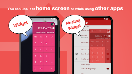 Calculator – Floating Widget MOD screenshot 2