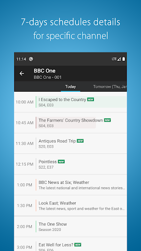 UK TV Listings MOD screenshot 2