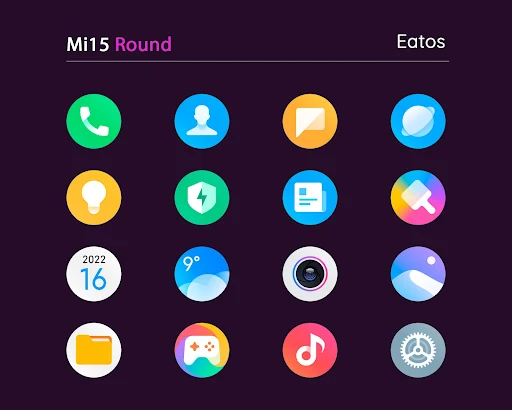 MiRound Icon Pack MOD screenshot 2