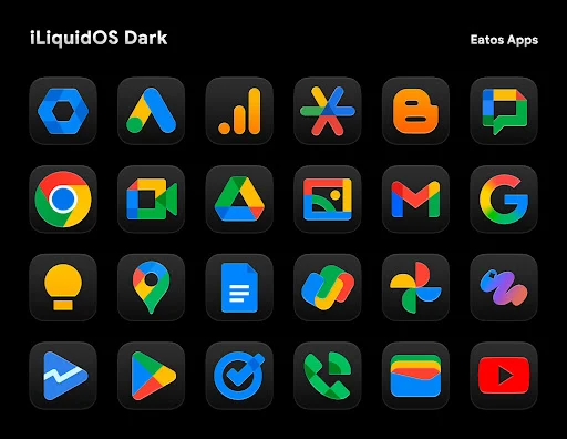 iLiquid Dark Icon Pack MOD screenshot 2