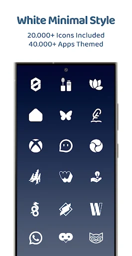 White Moonlight – Icon Pack screenshot 2