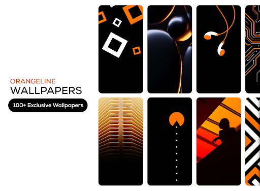 OrangeLine IconPack : LineX screenshot 2