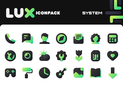 Green Icon Pack : LuX screenshot 2
