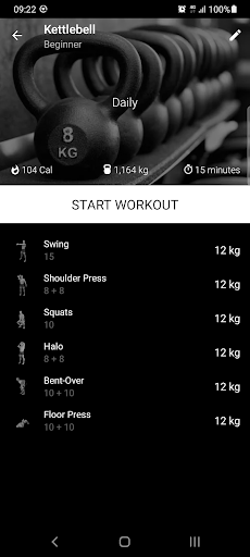 Kettlebell Home Workout MOD screenshot 2