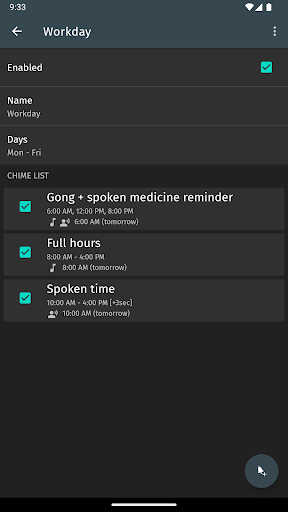 Hourly Chime screenshot 2