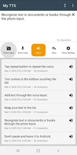 My TTS: Text-to-Speech screenshot 2