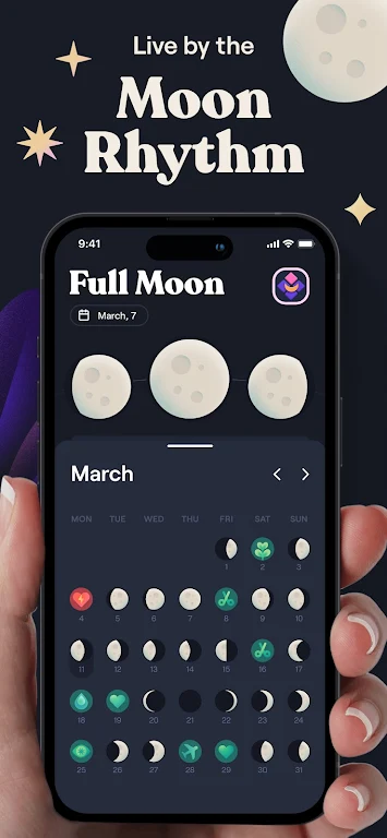 Moonly App: The Moon Calendar screenshot 2