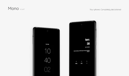 Mono KLWP screenshot 2