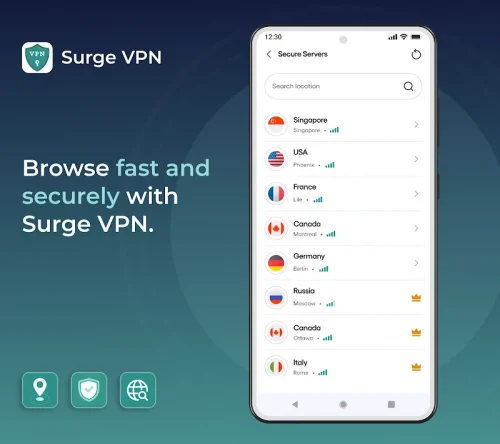Surge VPN – Fast & Secure screenshot 2