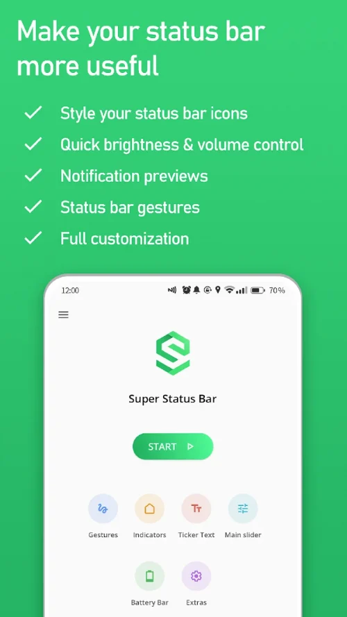 Super Status Bar MOD screenshot 2