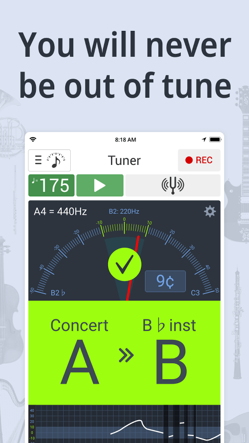 Tuner & Metronome (Soundcorset tuner & metronome) screenshot 2