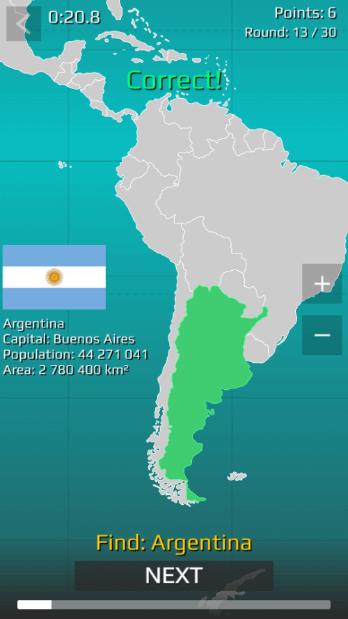 World Map Quiz screenshot 2