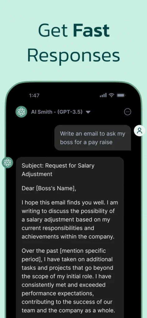 AI Chat Open Assistant Chatbot (Chat Smith) screenshot 2