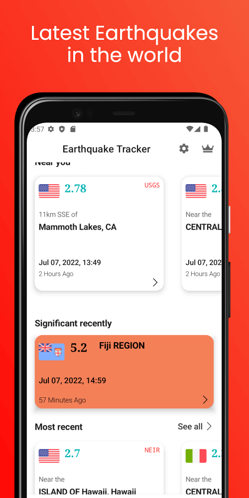 Earthquake App – Tracker, Map screenshot 2