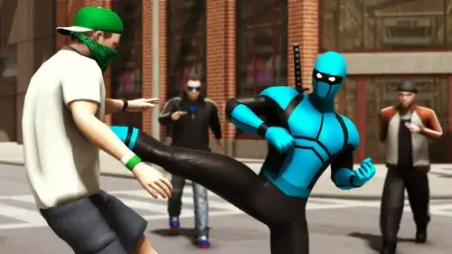 Blue Ninja: Superhero Game screenshot 2