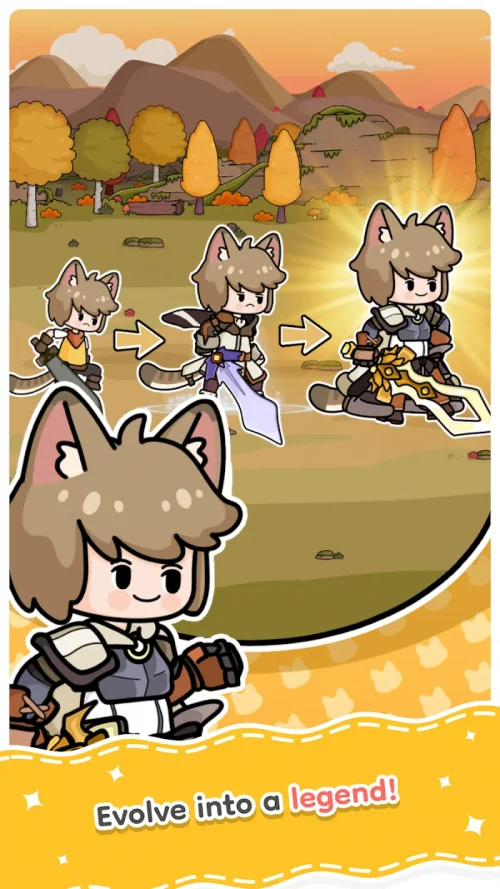 Cat Legends: Idle RPG screenshot 2