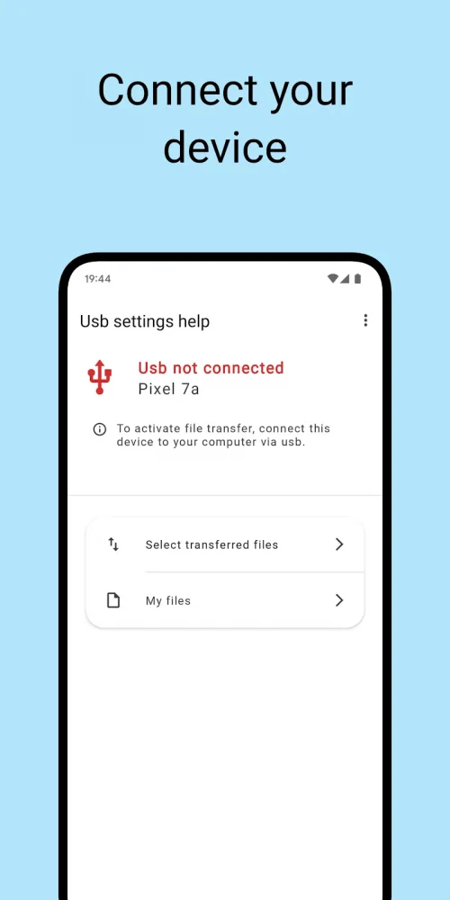 USB settings help screenshot 2