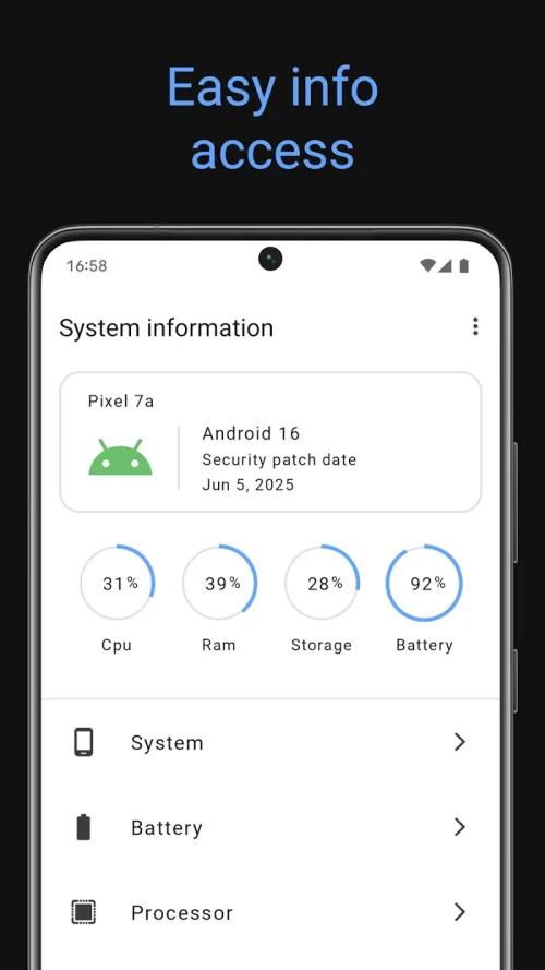System information MOD screenshot 2
