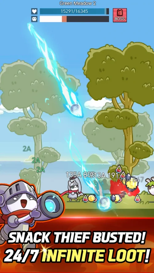 Cat Warrior Idle screenshot 2