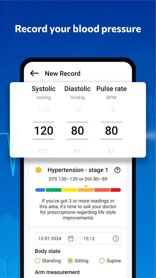 Health Tracker (Blood pressure – Blood Sugar) screenshot 2
