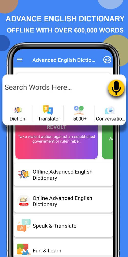 Advanced English Dictionary screenshot 2