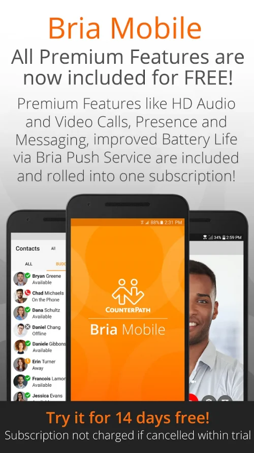 Bria Mobile: VoIP Softphone screenshot 2