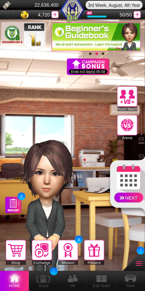 SEGA Pocket Club Manager screenshot 2