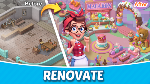 Merge Cooking: Theme Restaurant screenshot 2